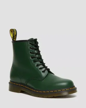 1460 Green Leather Lace Up Boots