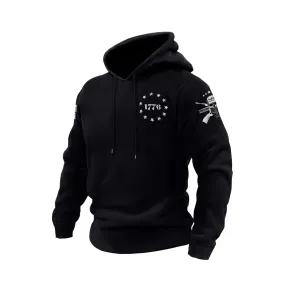 1776 COTTON GRAPHIC POCKET HOODIE