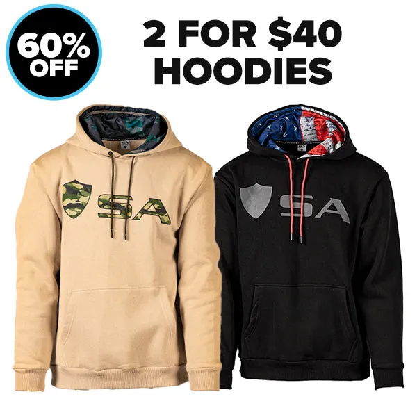 2 FOR $40 HOODIES