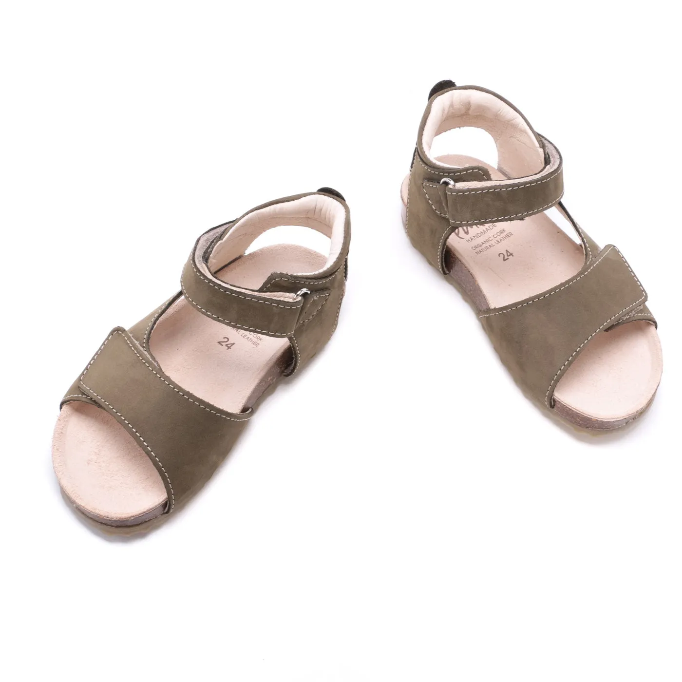 (2508-18/2509-18) Emel green velcro sandals