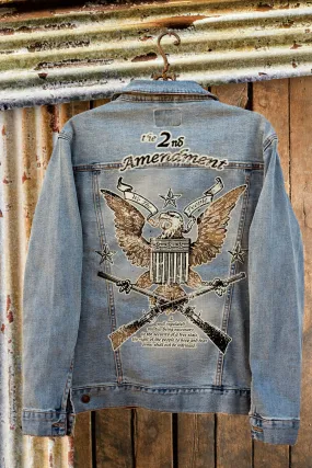 2nd Amendment Denim Jacket for Women or Men