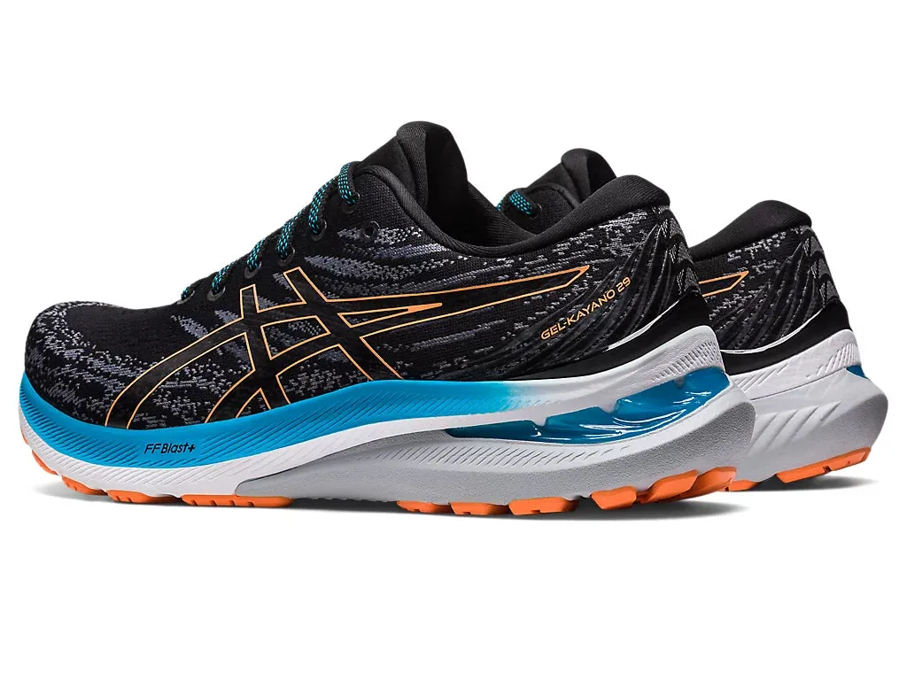 Asics Gel-Kayano 29 Men's Running Shoes - Black/Sun Peach