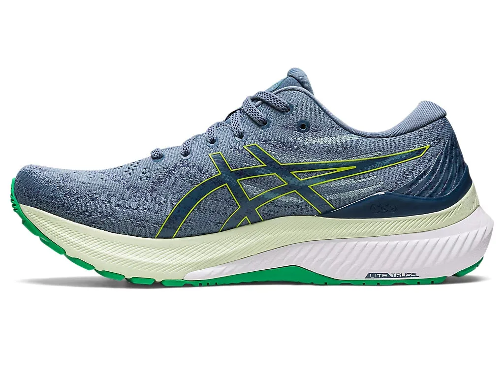 Asics Gel-Kayano 29 Men's Running Shoes - Steel Blue/Lime Zest