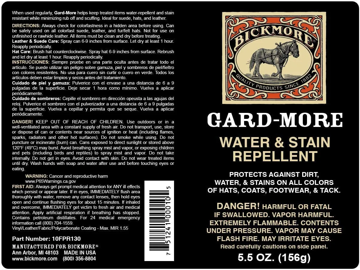 Bickmore Gard-More Water & Stain Repellent 5.5oz.