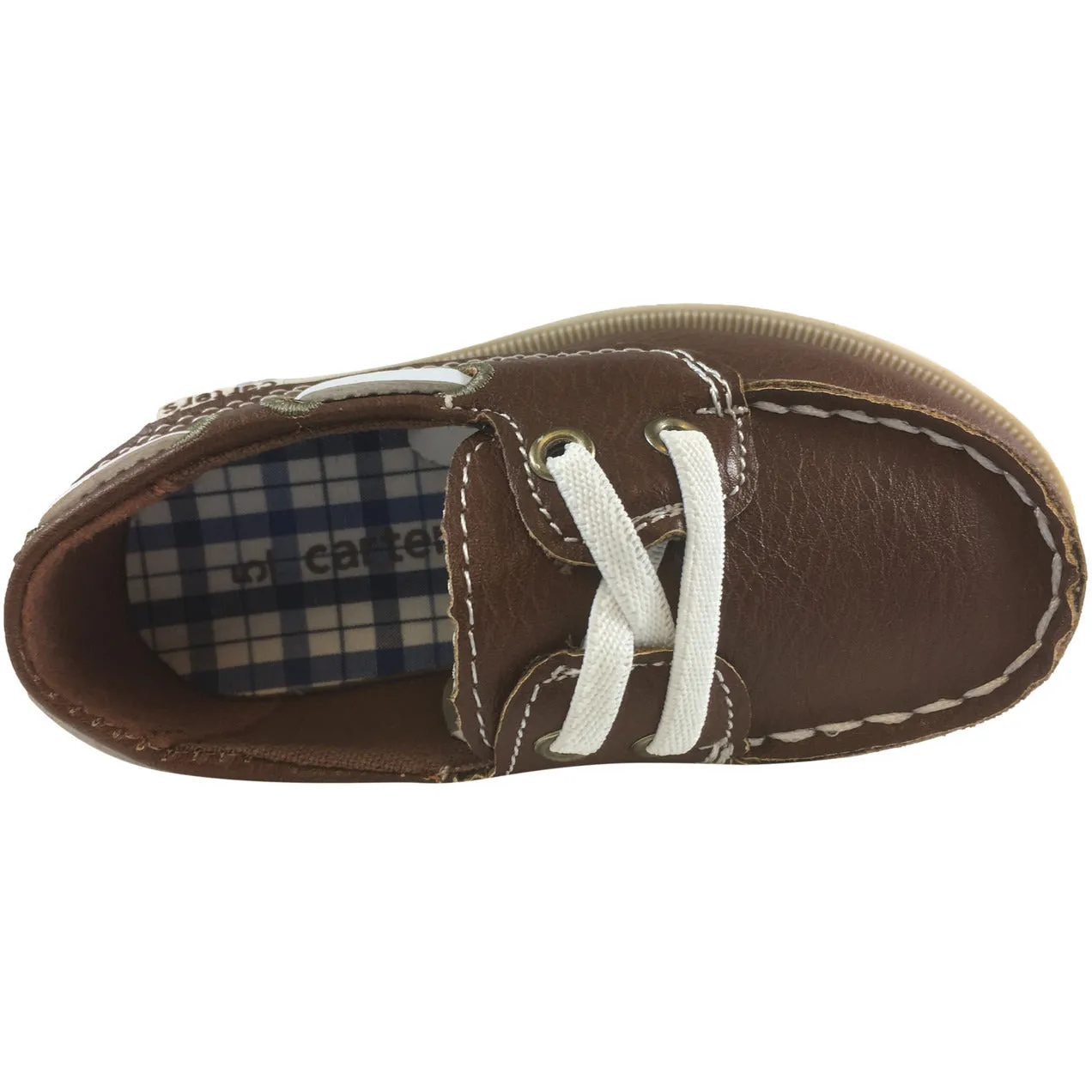 Carter's Boy's Ian Brown Slip On Classic Boat Shoe Loafer