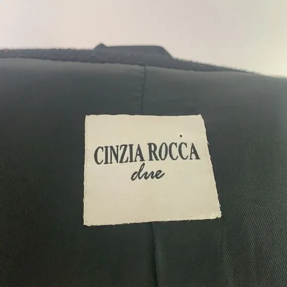 Cinzia Roccablack cashmere blend 3/4 jacket