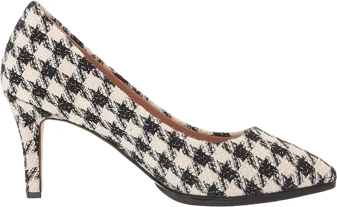 Cole Haan Grand Ambition Metallic Houndstooth Pointed Toe Stiletto Heeled Pumps