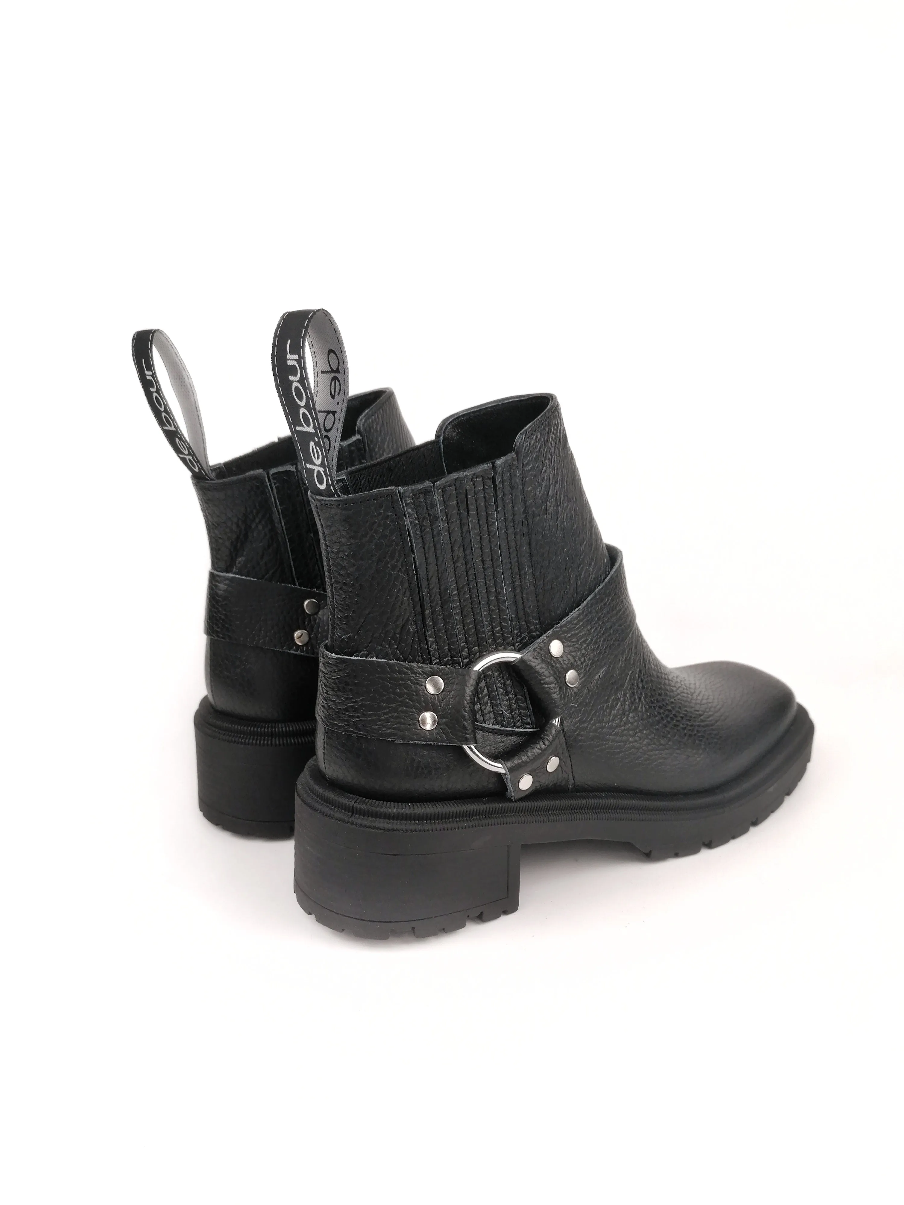 COLLETTE BLACK LEATHER CHELSEA BOOTS