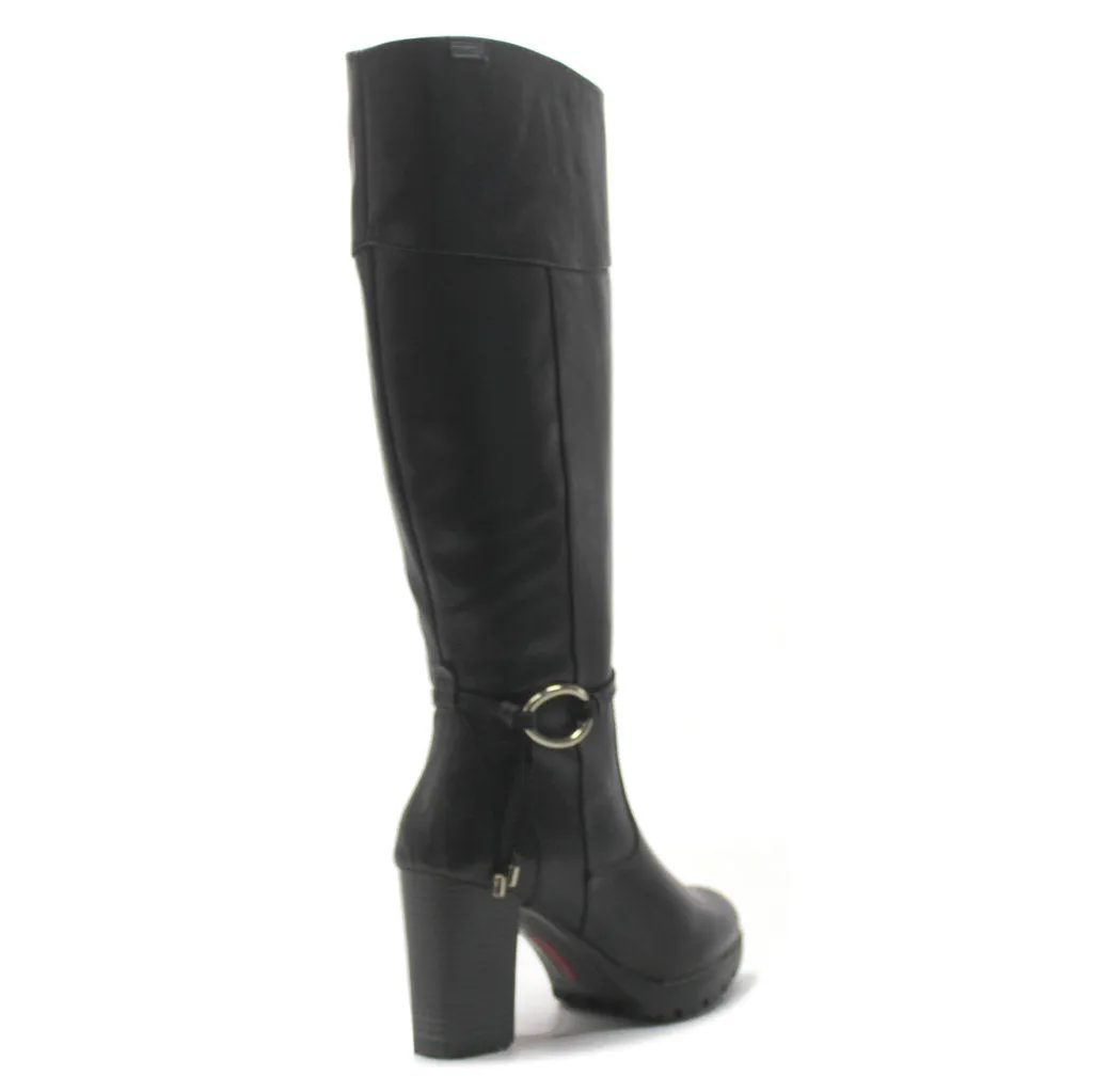 Connelly W7M-9798 Leather Women's Block Heeled Knee High Boots