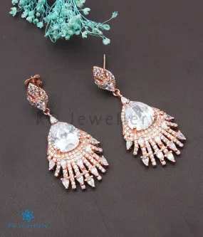 Copy of INdiranagar stock Silver Earrings - rose gold 2