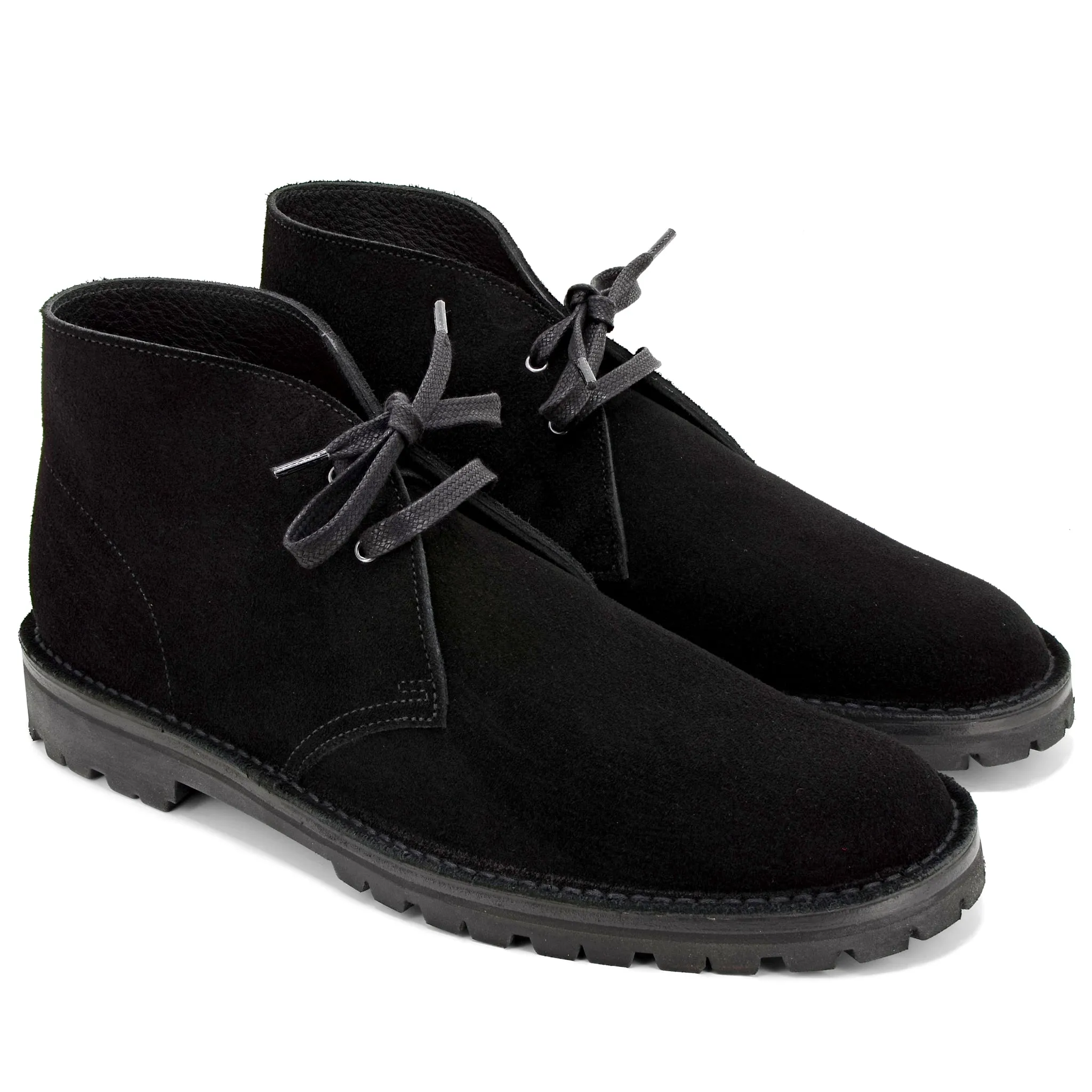 Desert Boot Black Suede 2 eyelet