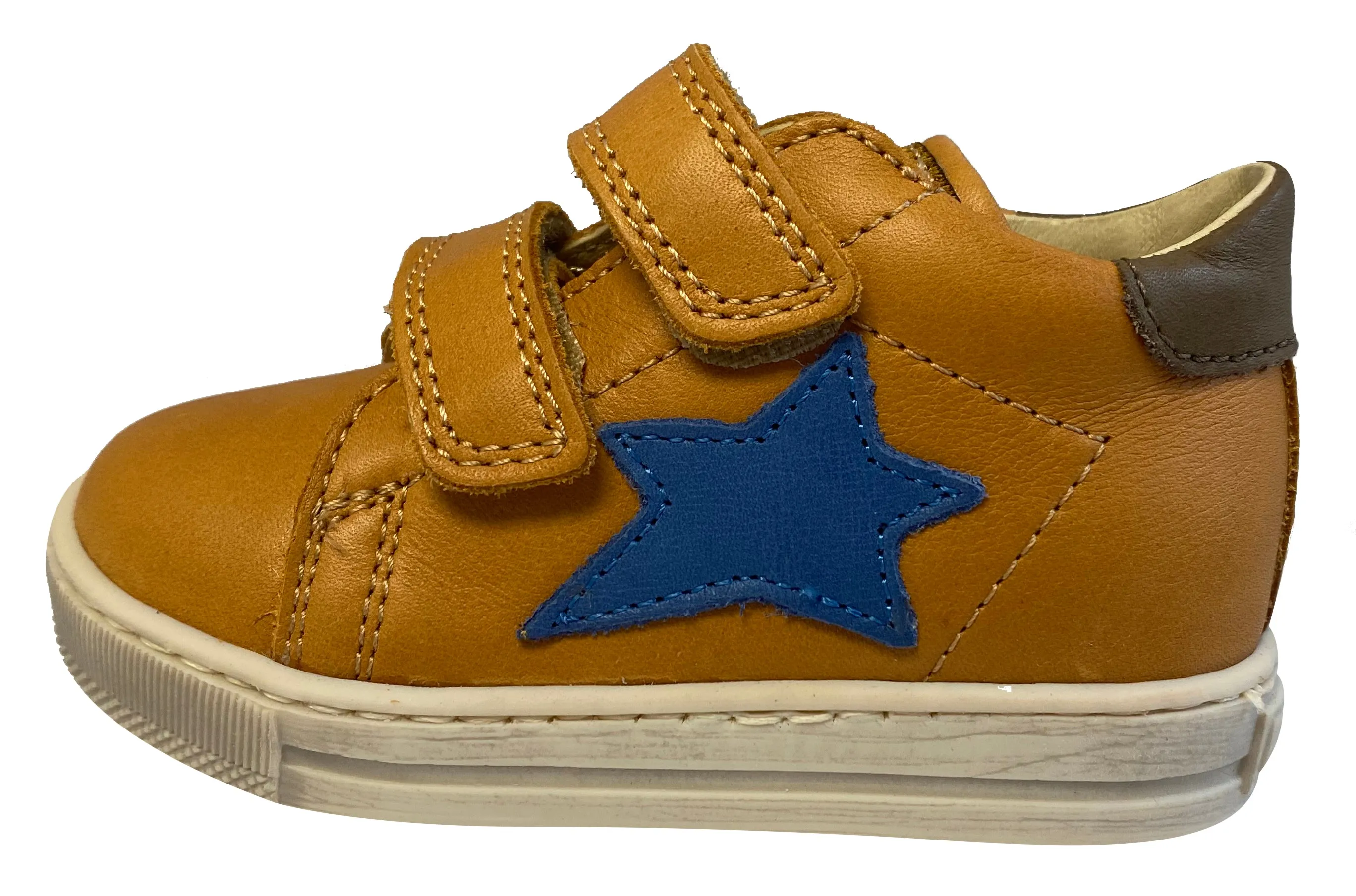 Falcotto Boy's Sasha Vl Nappa Spazz. Fashion Sneakers, Zucca/Azzurro/Topo