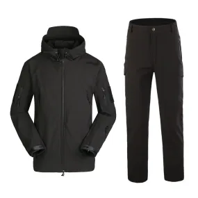 Fleece Soft Shell Jackets and Pants Tactical Suits Big Pocket