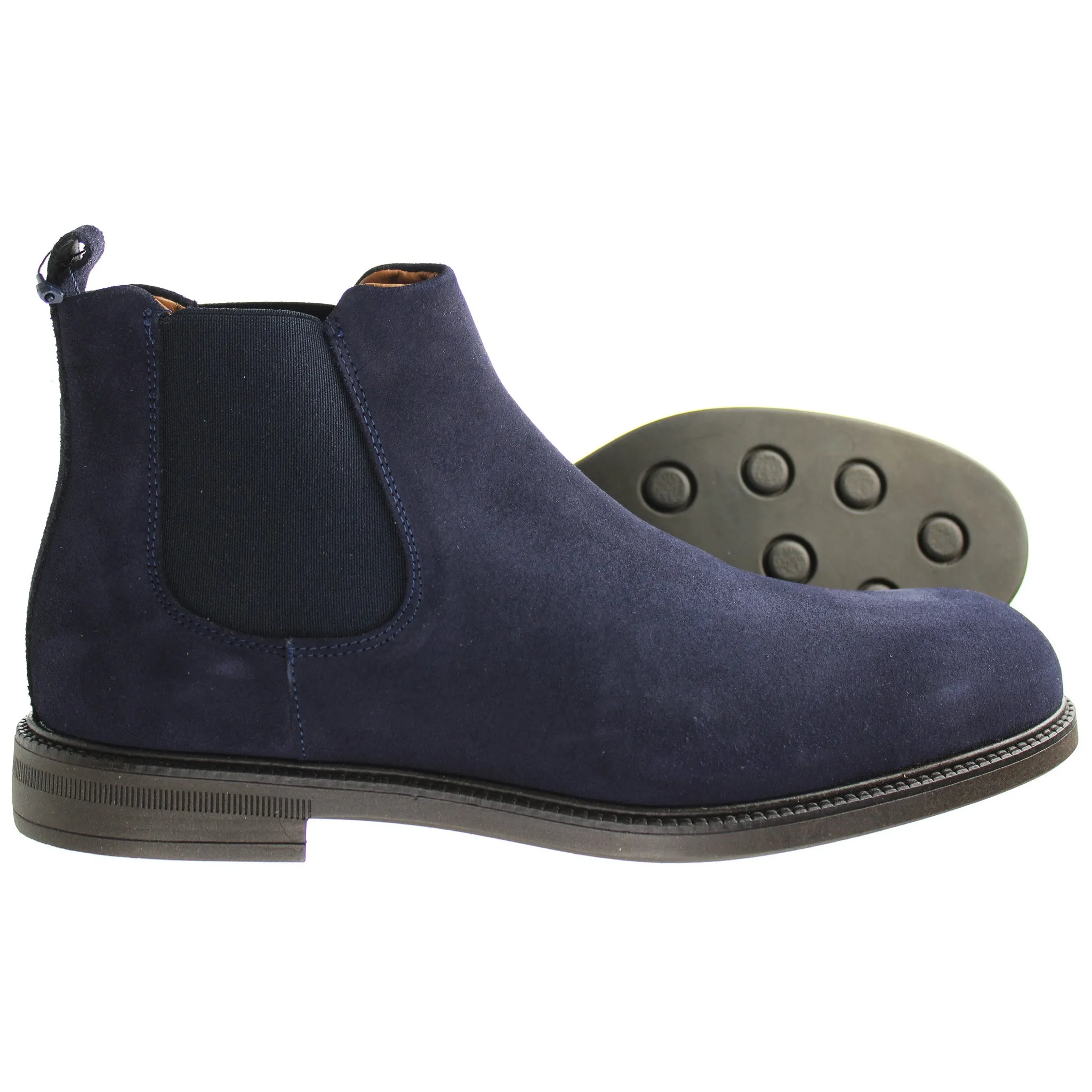 Hackett Chino Chelsea Mens Navy Boots