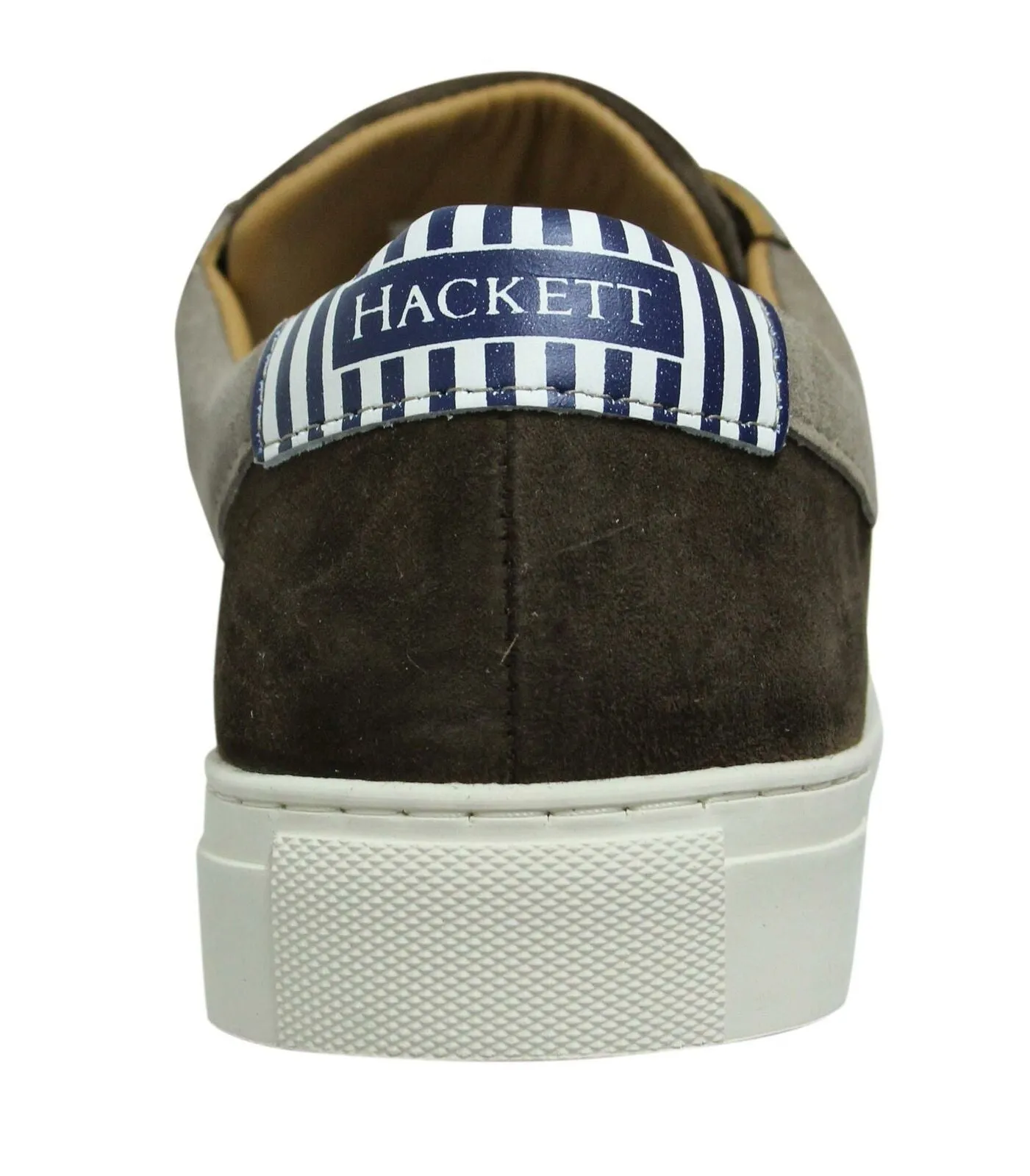 Premium Hackett London Mens Brown Leather Trainers - Stylish Casual Footwear for Every Occasion