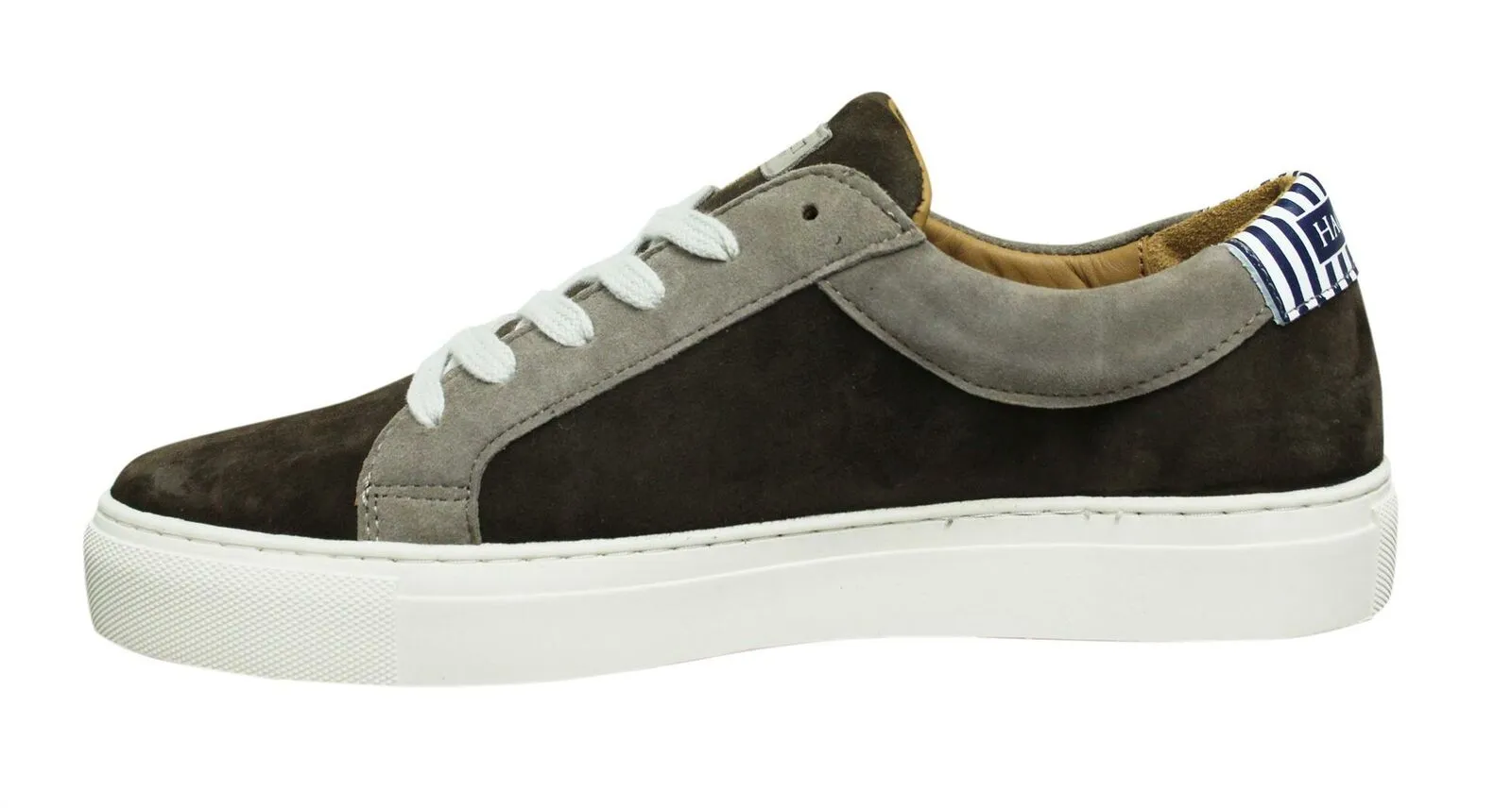 Premium Hackett London Mens Brown Leather Trainers - Stylish Casual Footwear for Every Occasion