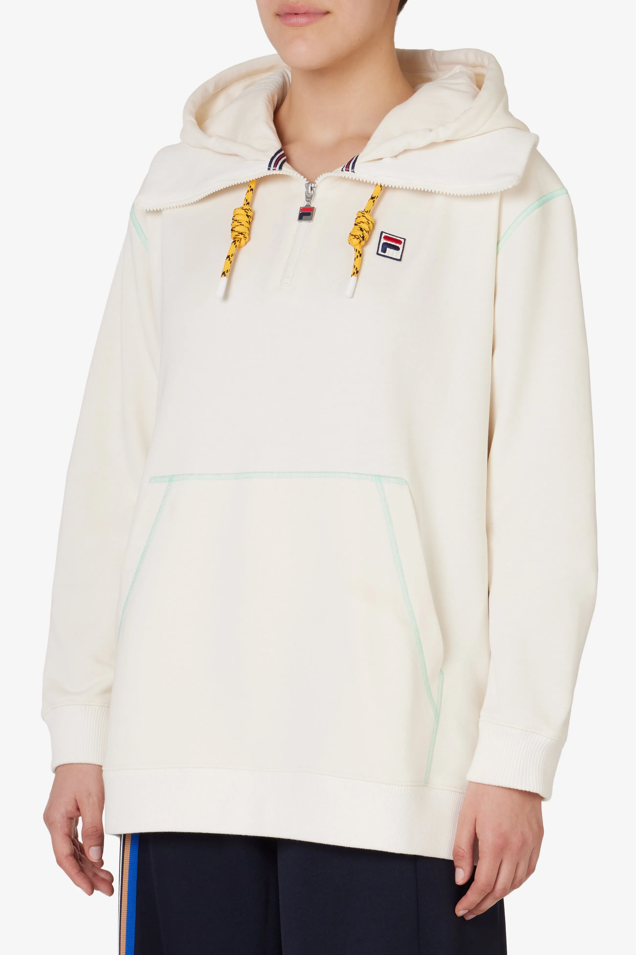 Half Zip High Neck Unisex Hoodie