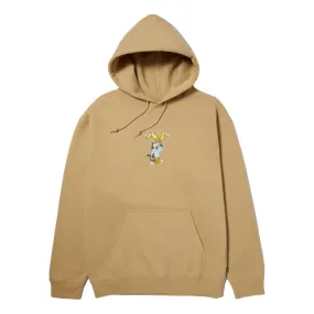 HUF BAD CAT P/O HOODIE-OATMEAL