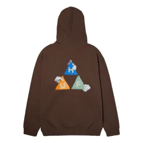 HUF RITUALS P/O HOODIE-DARK BROWN