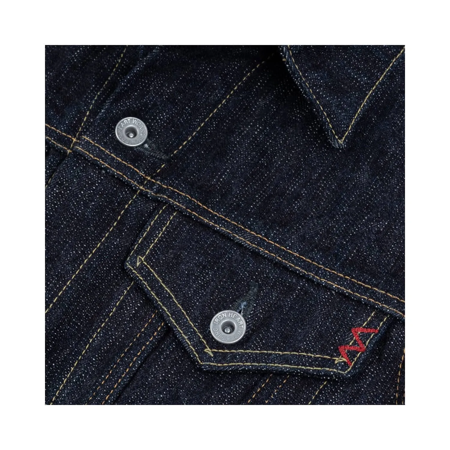 Iron Heart IH-526J-SLB 16oz Slubby Selvedge Denim Type III Jacket Indigo