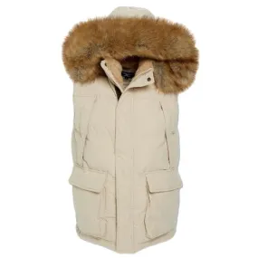 Jordan Craig Yukon Fur Lined Puffer Vest (Khaki) 9374V