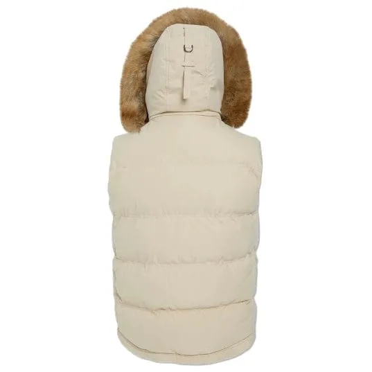 Jordan Craig Yukon Fur Lined Puffer Vest (Khaki) 9374V