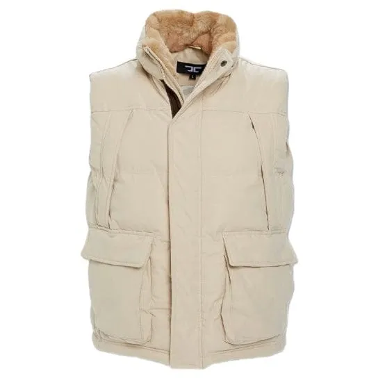 Jordan Craig Yukon Fur Lined Puffer Vest (Khaki) 9374V