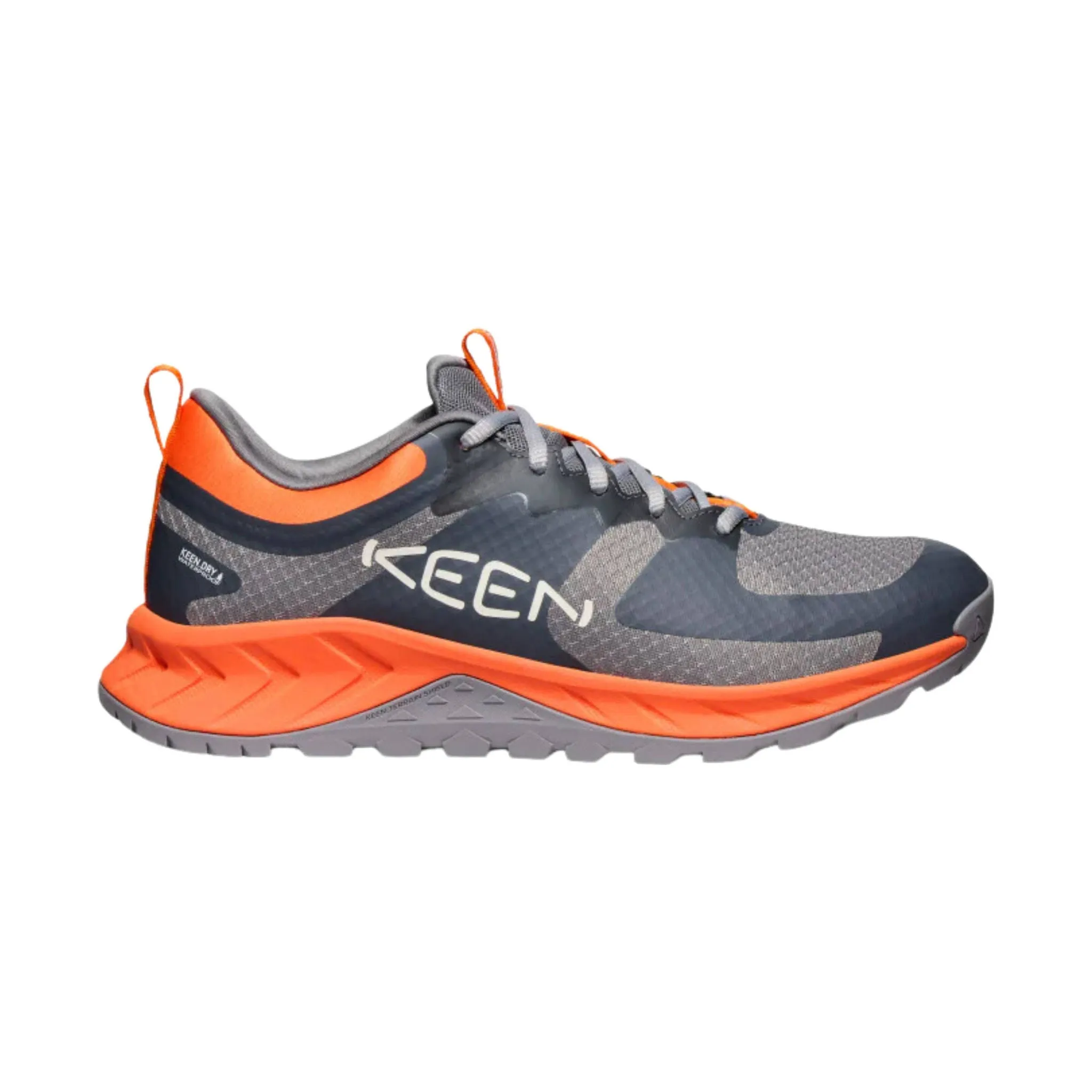 KEEN Men's Versacore Waterproof Shoes - Steel Grey/Scarlet Ibis