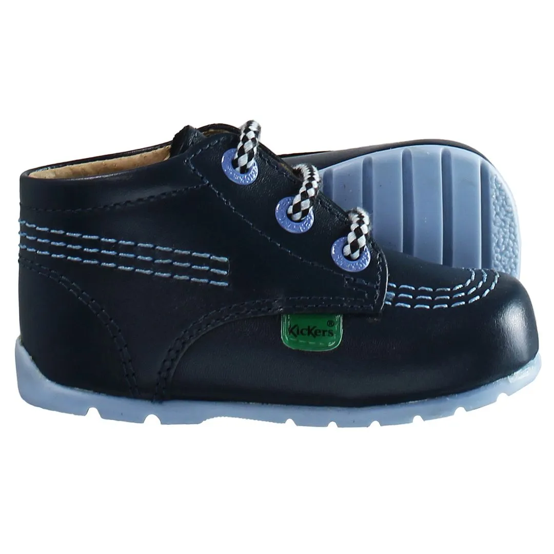 Kickers Hi B Core Kids Navy Boots