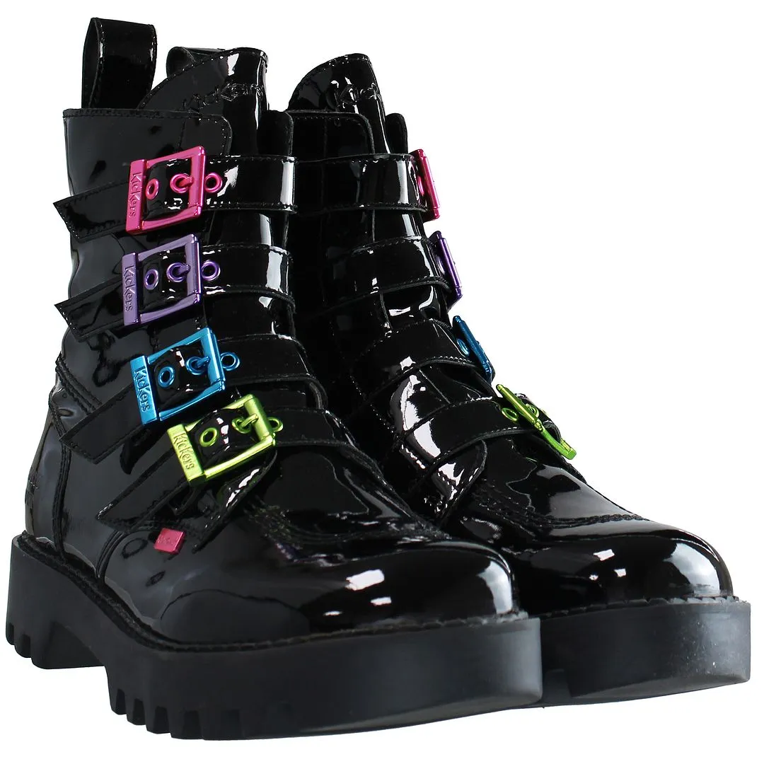 Kickers x Confetti Crowd Kizzie Higher Womens Black Boots