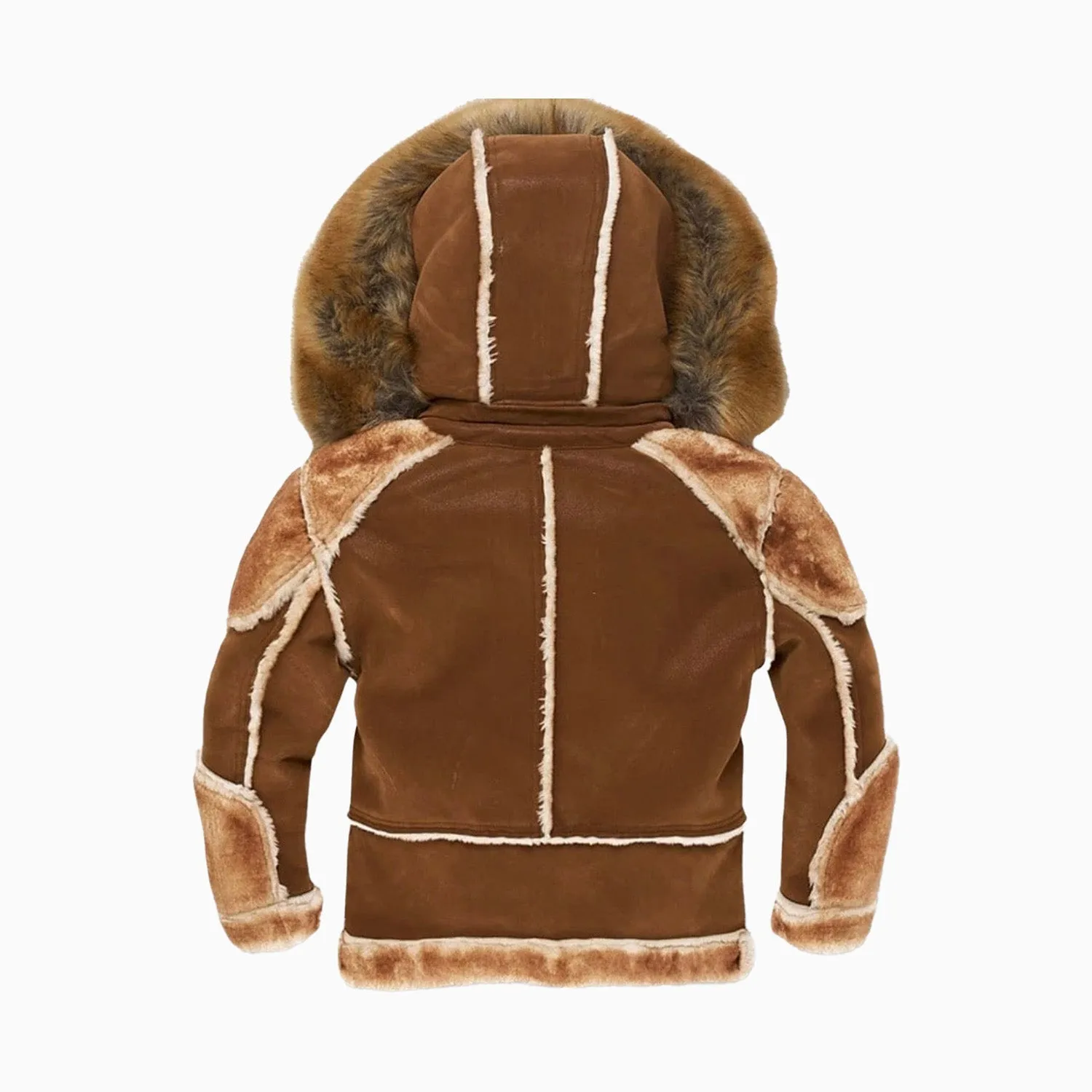 Kid's El Jefe Shearling Moto Jacket