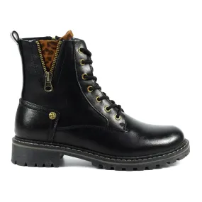 Ladies Lunar Boots Black Laced Military Style Nevada Inside Zip sale