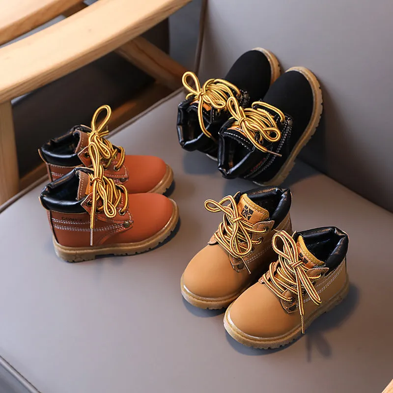 Leather Snow Boots Shoes Children Kid Wholesale Accessories