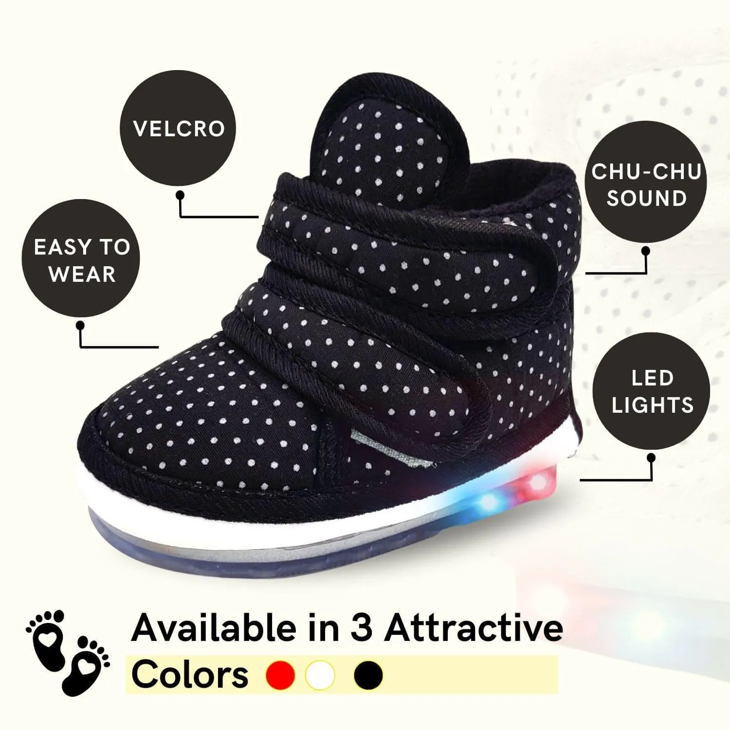 LED LightCloth-Boots with Chu Chu Sound