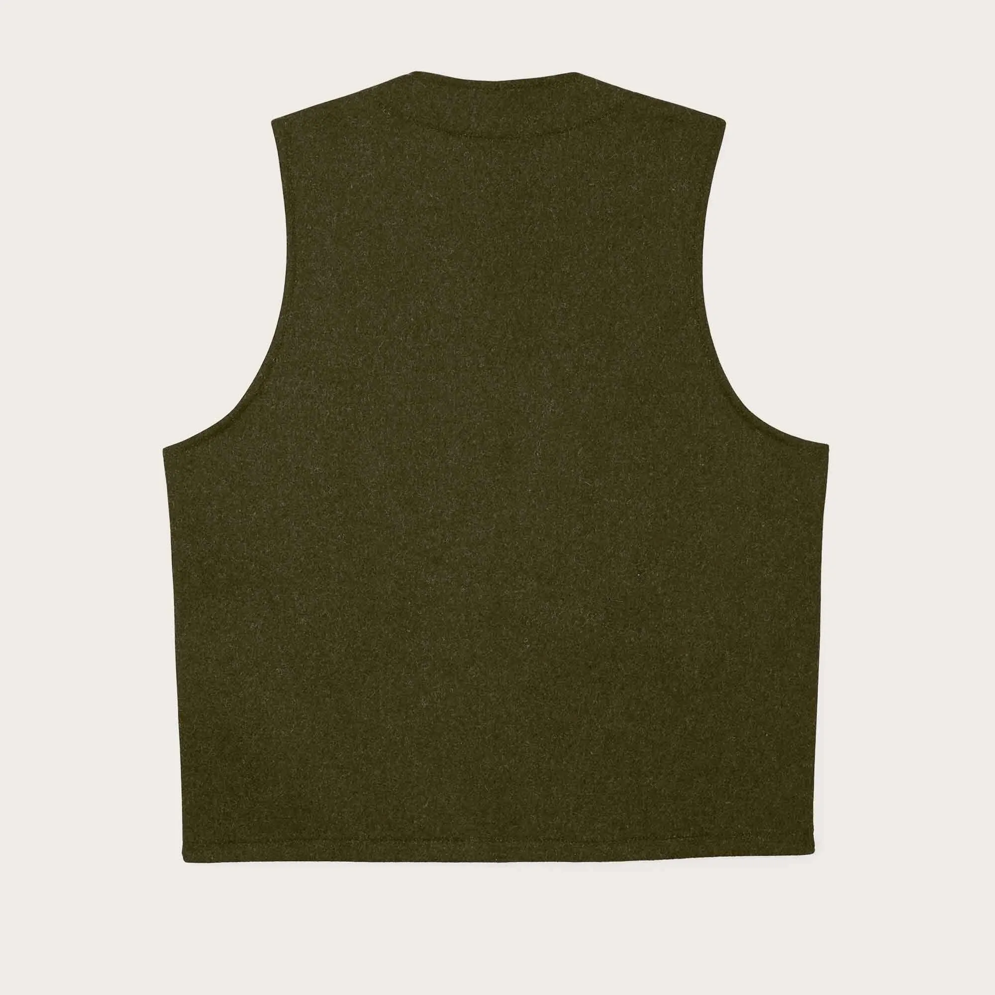 Mackinaw Wool Vest, Forest Green