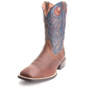 Men's Blue Ariat Sidebet Boots