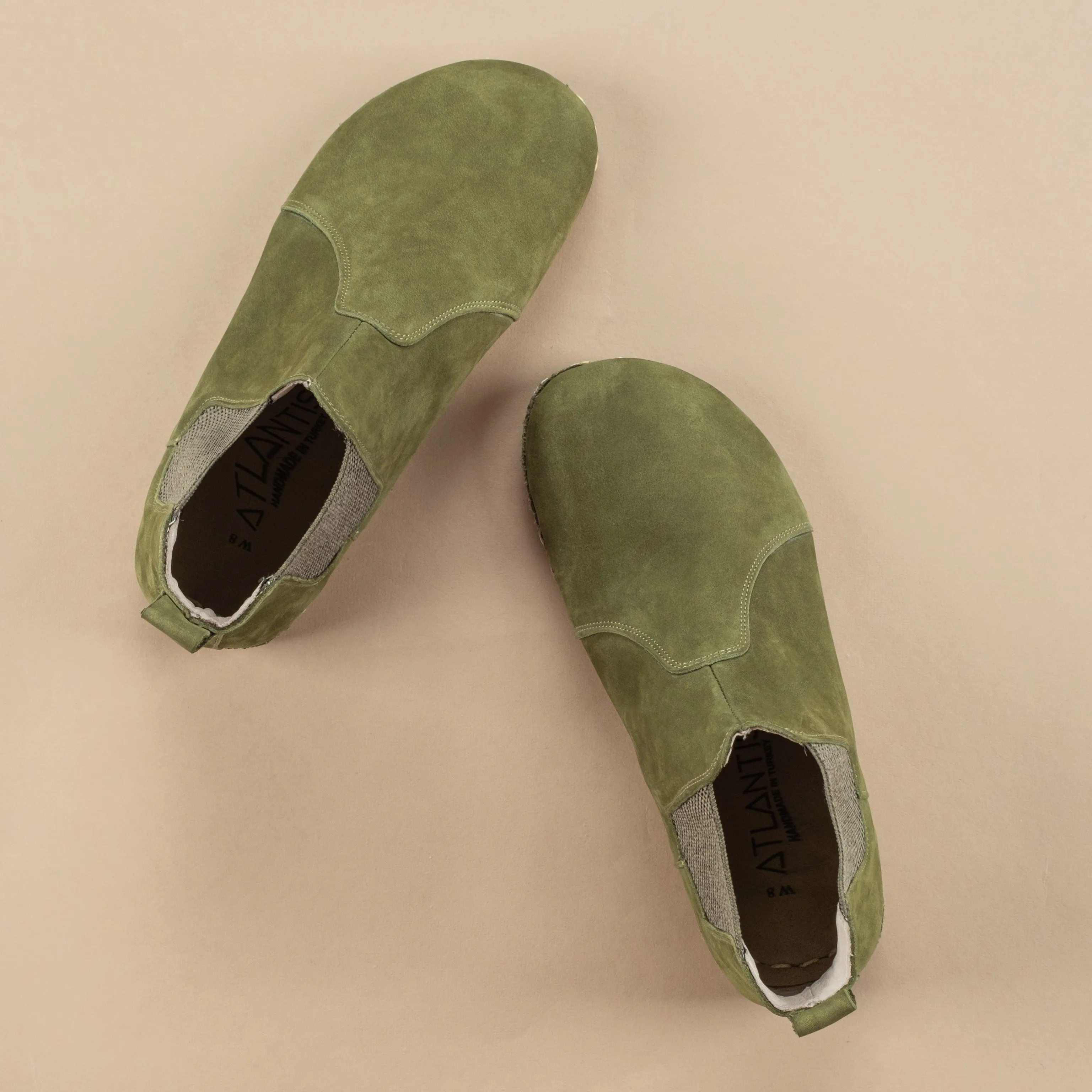 Men's Olive Barefoot Chelsea Boots