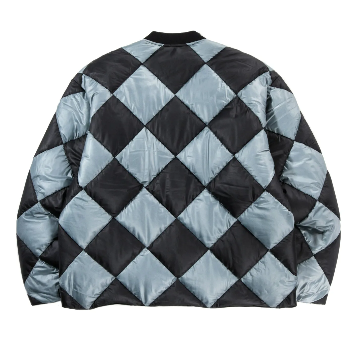 NEIGHBORHOOD CHECKER DOWN JACKET GRAY