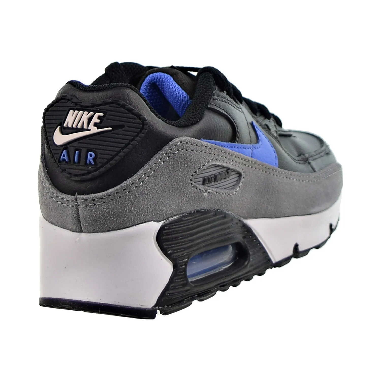 Nike Air Max 90 LTR (PS) Little Kids' Shoes Black-Medium Blue-Smoke Grey