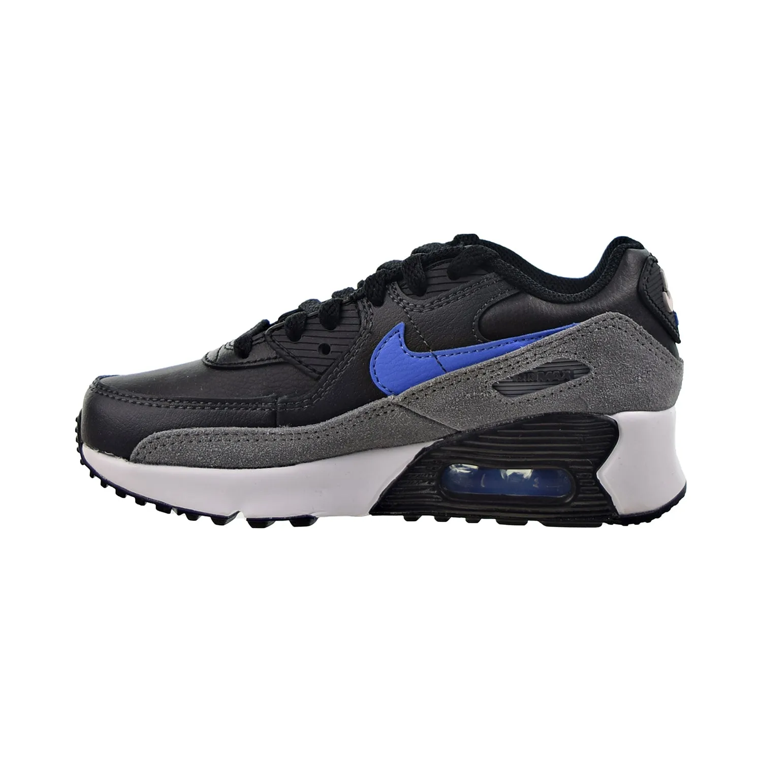 Nike Air Max 90 LTR (PS) Little Kids' Shoes Black-Medium Blue-Smoke Grey