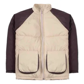 Offwhite & Brown Puffer Jacket