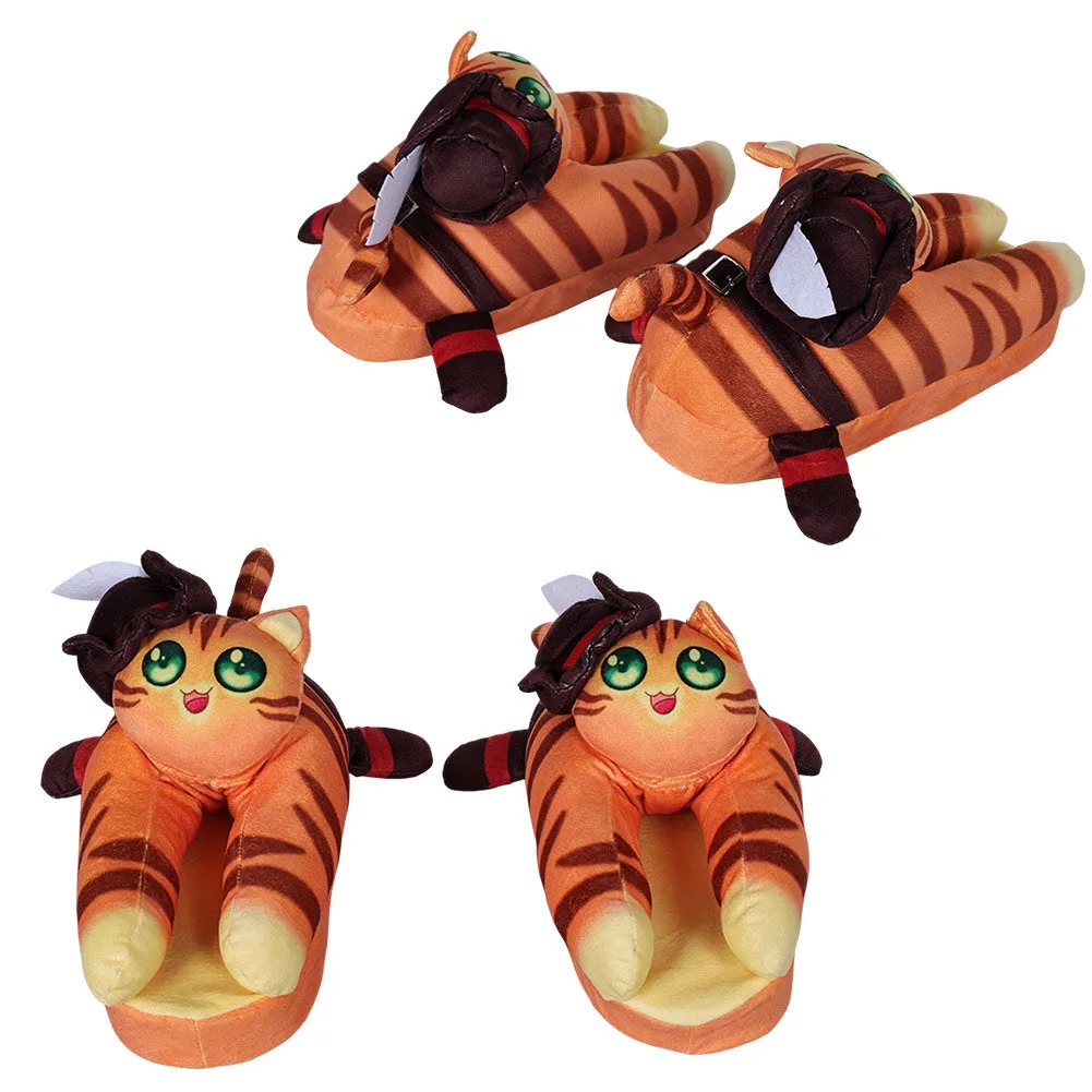 Puss In Boots Cosplay Cotton Slippers Halloween Costumes Accessory