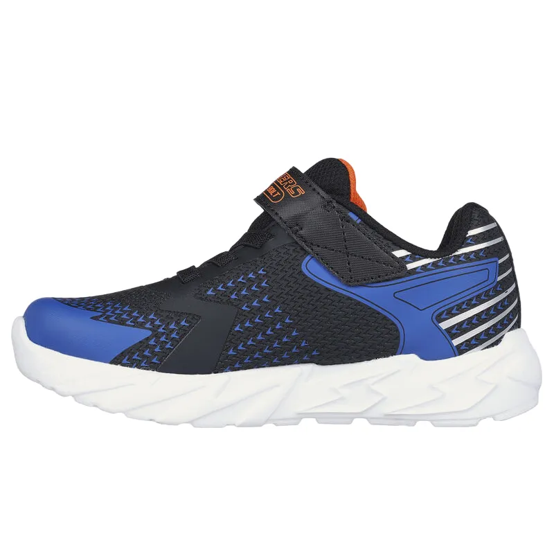 Skechers boy's sneaker with lights S Lights Flex-Glow Bolt 400138L/BKBL black-blue