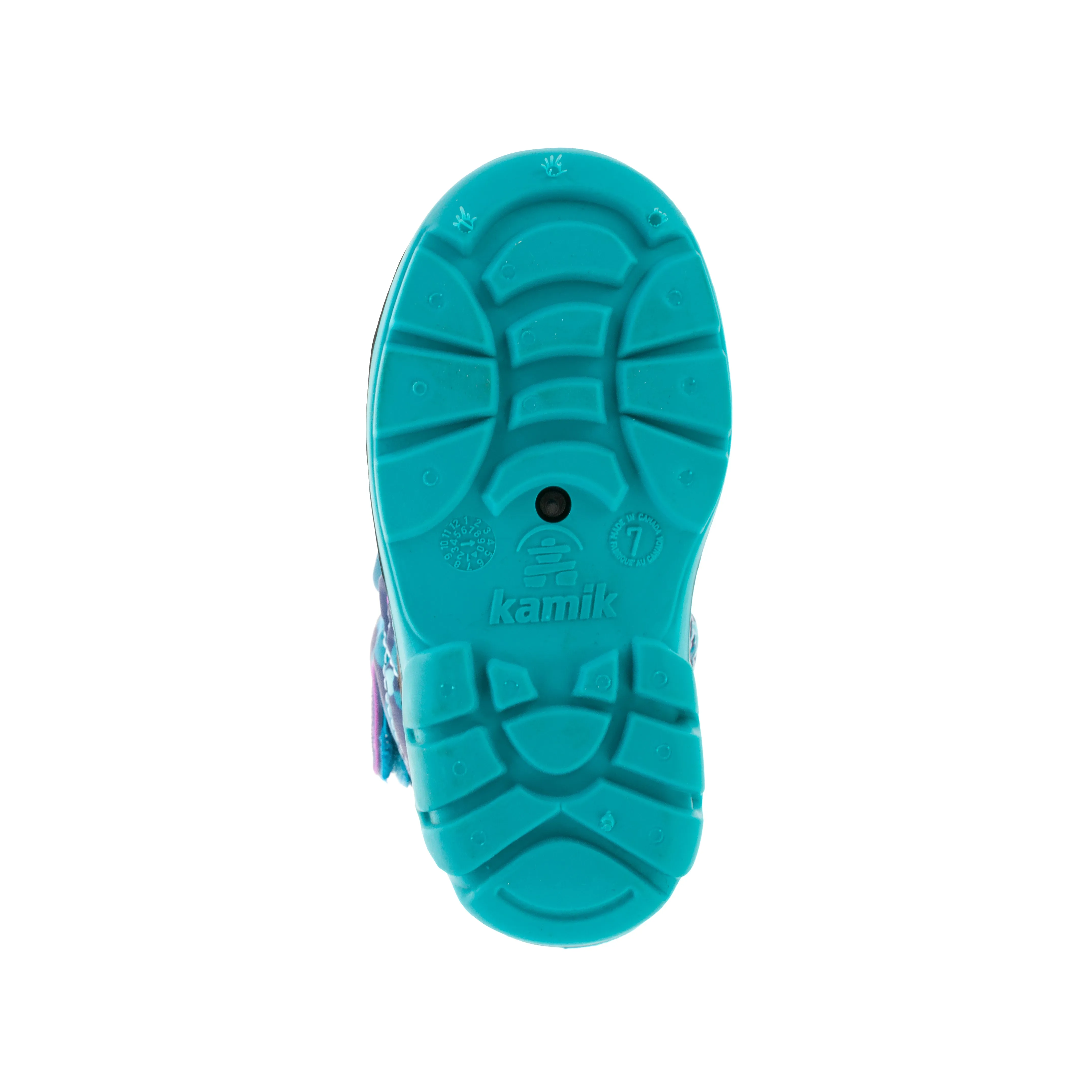 Snowbug4 Print Toddler Snow Boot - Teal/Purple