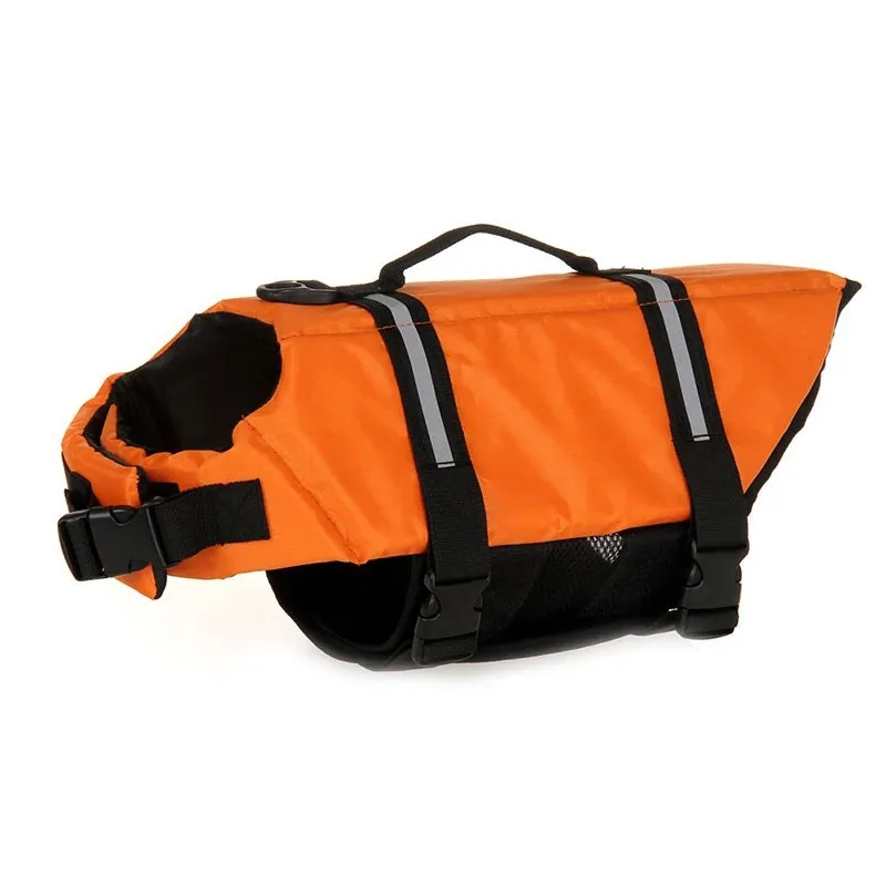 Summer Dog Fun & Safety: Adjustable Life Jacket & Swimwear, Reflective & Breathable, Great for Pool, Beach, & More!