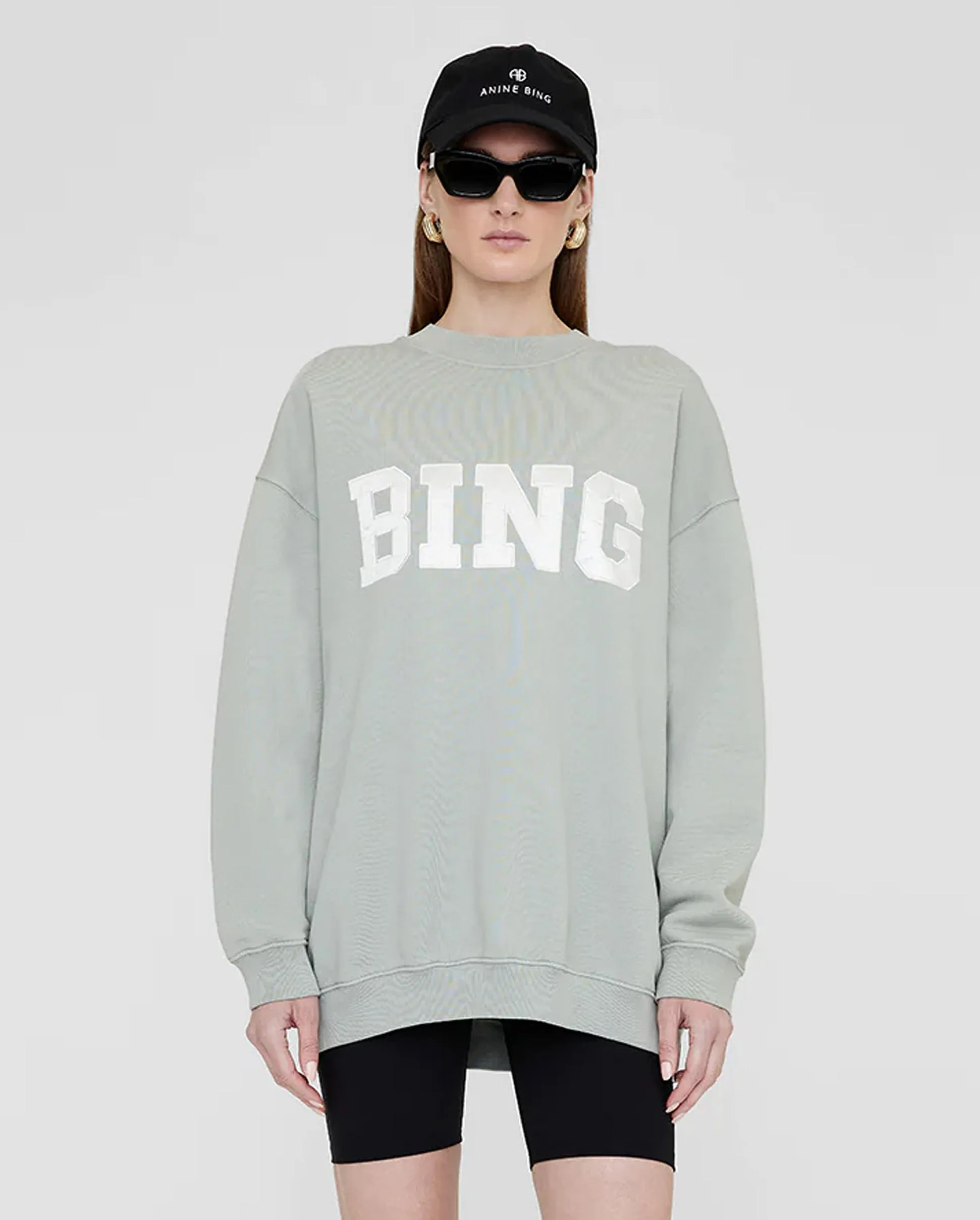 TYLER SWEATSHIRT SATIN BING / SAGE GREEN