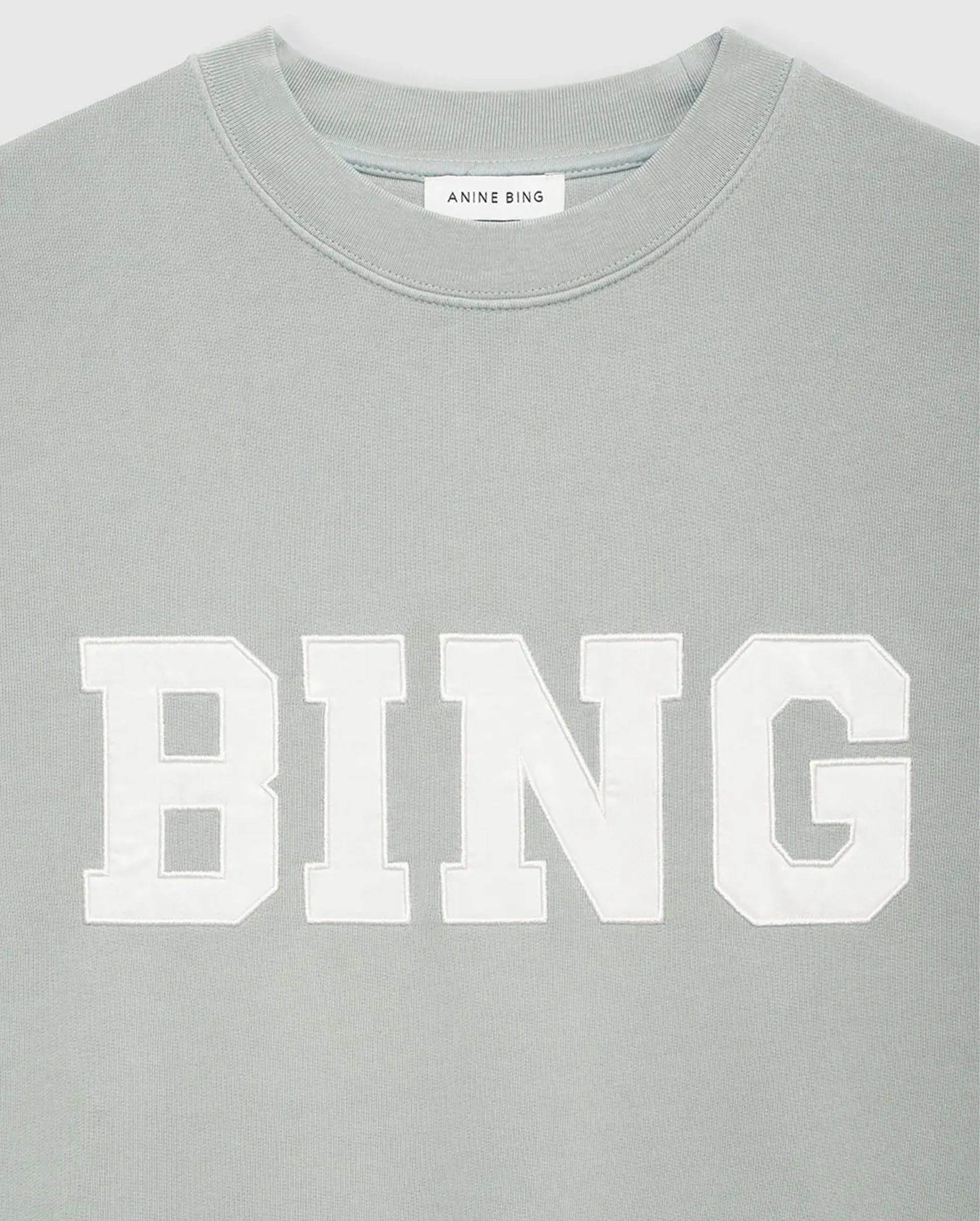 TYLER SWEATSHIRT SATIN BING / SAGE GREEN