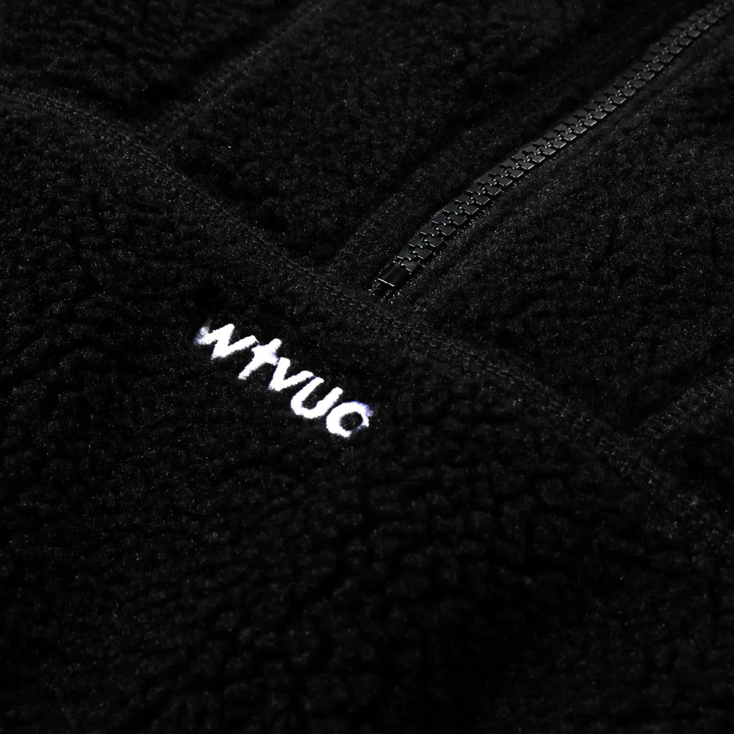 WTAPS MECH PULLOVER FLEECE JACKET BLACK