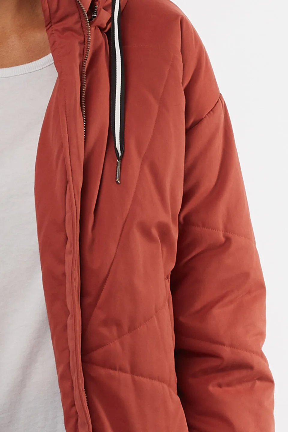 Zadie Rust Puffer Jacket